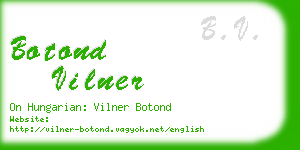 botond vilner business card